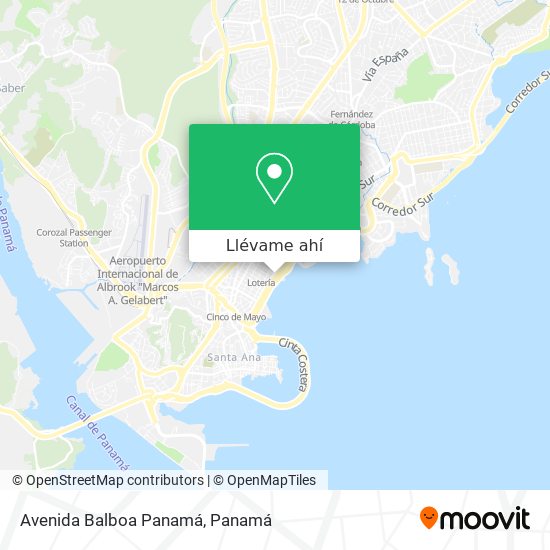 Mapa de Avenida Balboa  Panamá