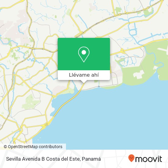 Mapa de Sevilla Avenida B  Costa del Este