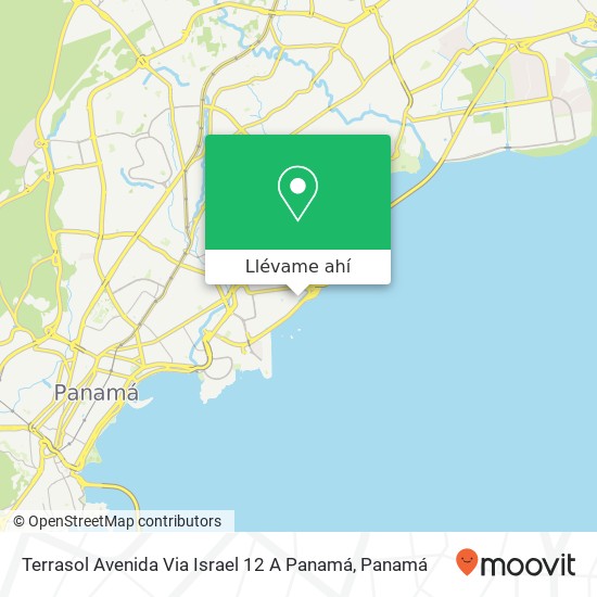 Mapa de Terrasol Avenida Via Israel  12 A  Panamá