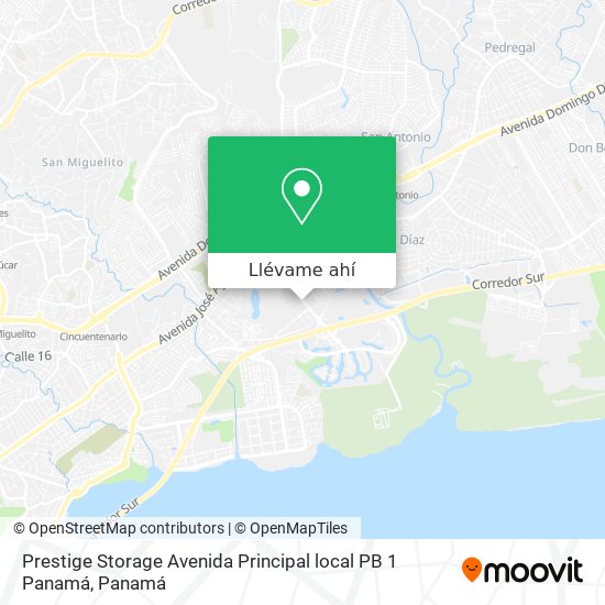 Mapa de Prestige Storage Avenida Principal local PB 1  Panamá