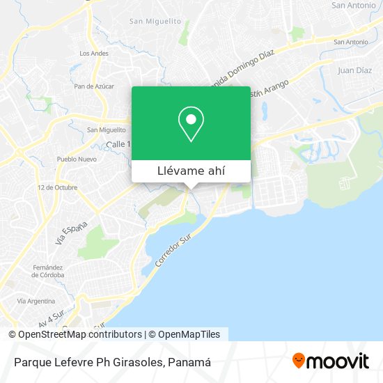 Mapa de Parque Lefevre  Ph Girasoles