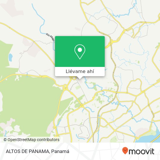 Mapa de ALTOS  DE PANAMA