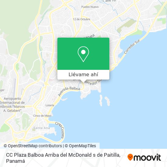 Mapa de CC Plaza Balboa  Arriba del McDonald s de Paitilla