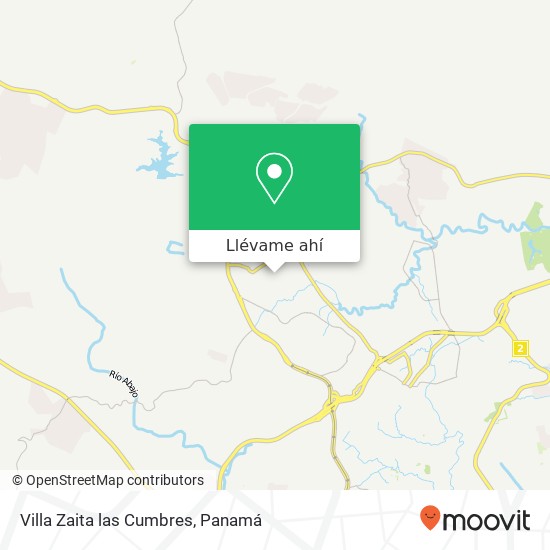 Mapa de Villa Zaita  las Cumbres