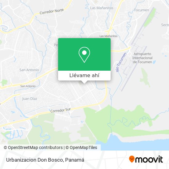 Mapa de Urbanizacion Don Bosco