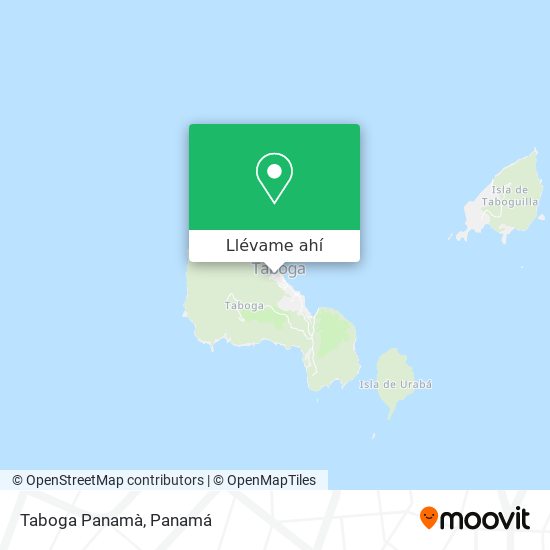 Mapa de Taboga  Panamà