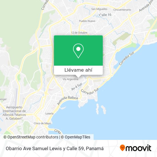 Mapa de Obarrio  Ave  Samuel Lewis y Calle 59
