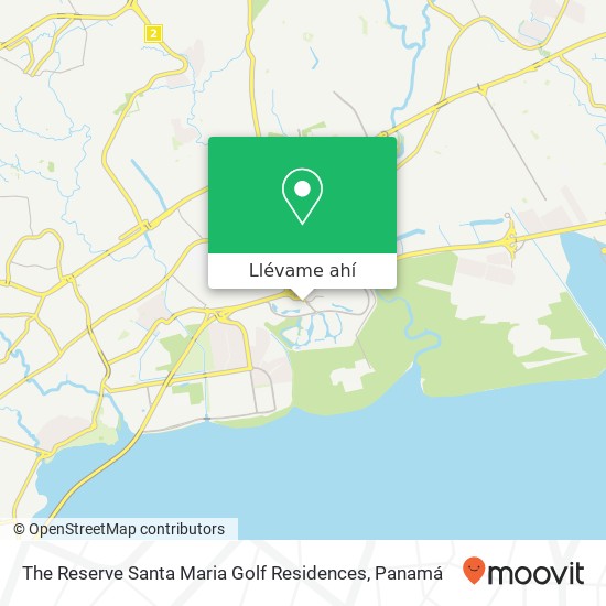 Mapa de The Reserve  Santa Maria Golf   Residences