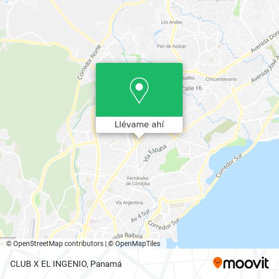 Mapa de CLUB X EL INGENIO