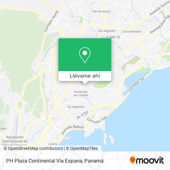 Mapa de PH Plaza Continental  Via Espana