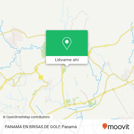 Mapa de PANAMA EN BRISAS DE GOLF