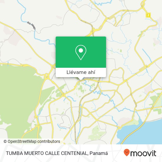 Mapa de TUMBA MUERTO  CALLE CENTENIAL