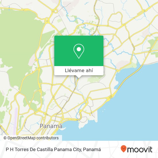 Mapa de P H  Torres De Castilla  Panama City
