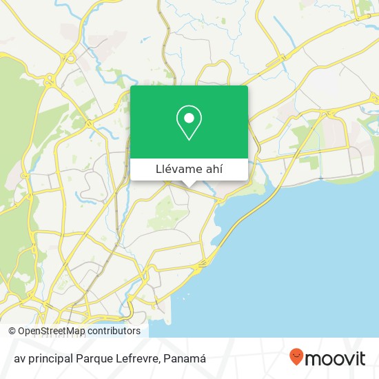 Mapa de av principal Parque Lefrevre