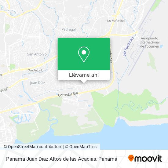 Mapa de Panama  Juan Diaz  Altos de las Acacias
