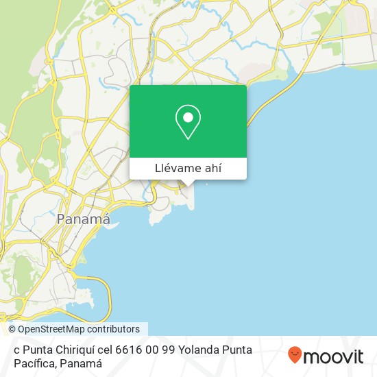 Mapa de c Punta Chiriquí  cel  6616 00 99 Yolanda  Punta Pacífica
