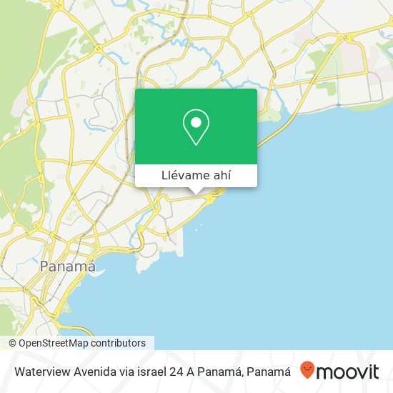 Mapa de Waterview Avenida via israel 24 A  Panamá