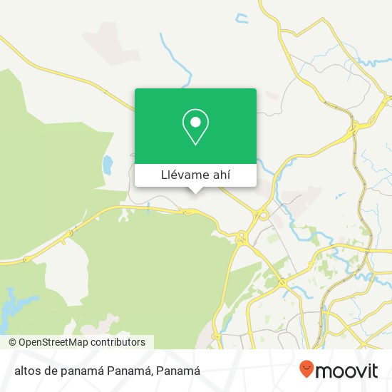 Mapa de altos de panamá  Panamá