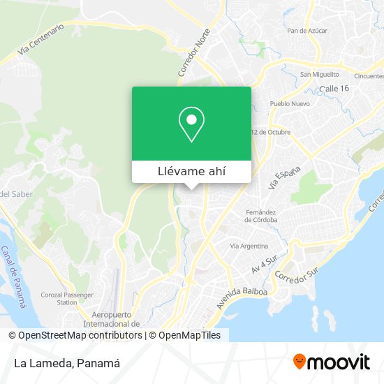 Mapa de La Lameda