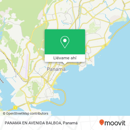 Mapa de PANAMA EN AVENIDA BALBOA