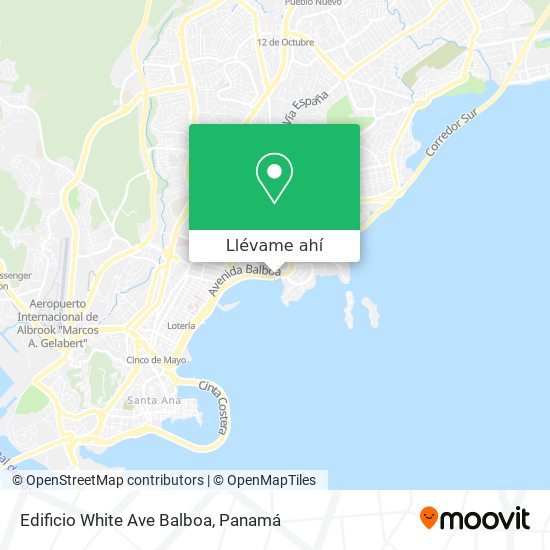 Mapa de Edificio White  Ave  Balboa