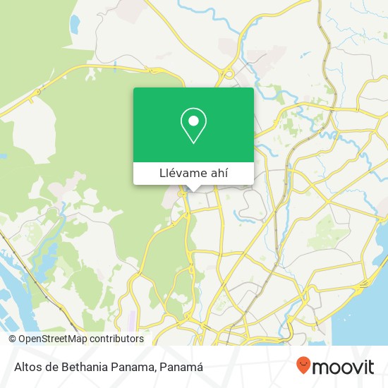 Mapa de Altos de Bethania  Panama
