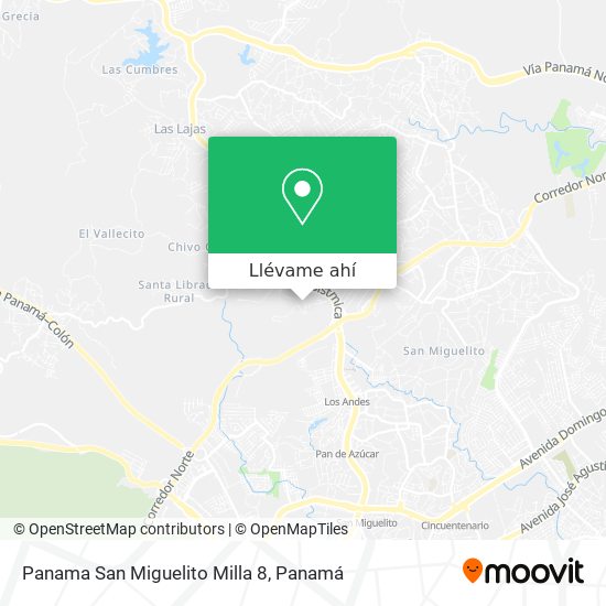 Mapa de Panama  San Miguelito  Milla 8