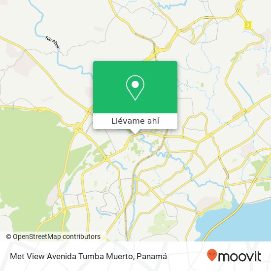 Mapa de Met View Avenida Tumba Muerto