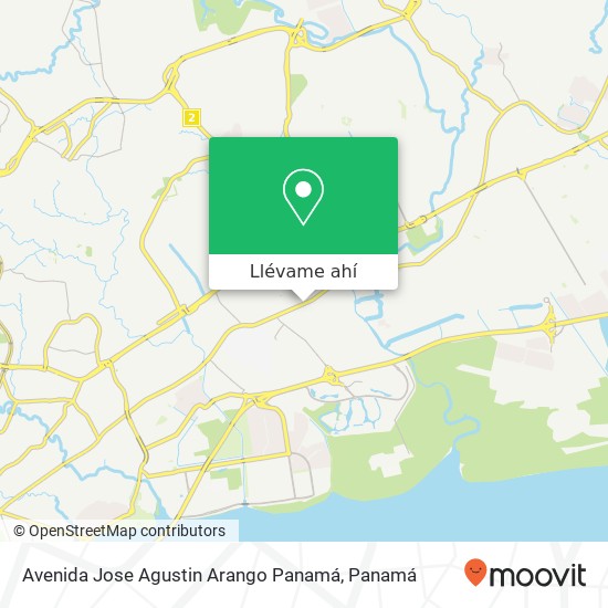 Mapa de Avenida Jose Agustin Arango  Panamá