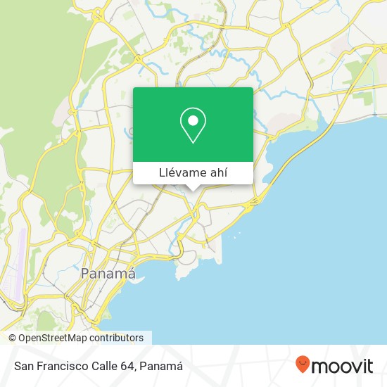 Mapa de San Francisco Calle 64