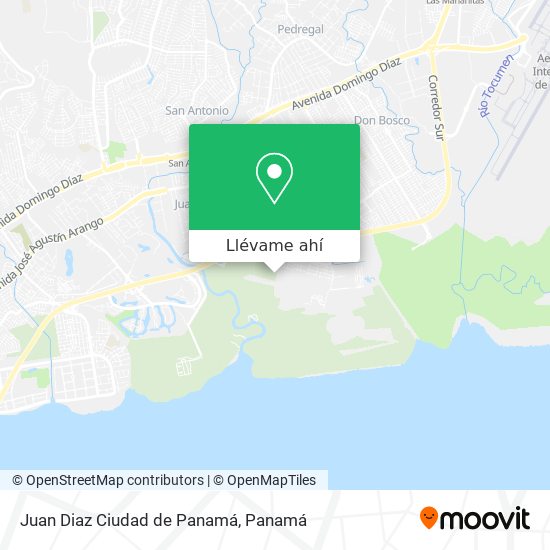Mapa de Juan Diaz  Ciudad de Panamá
