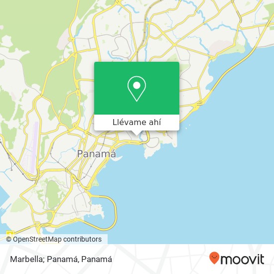 Mapa de Marbella; Panamá