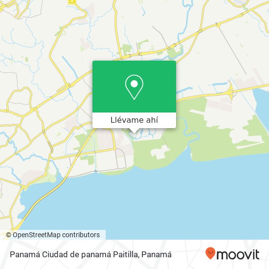 Mapa de Panamá  Ciudad de panamá  Paitilla