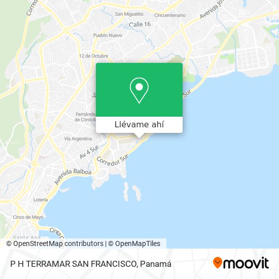 Mapa de P H TERRAMAR  SAN FRANCISCO