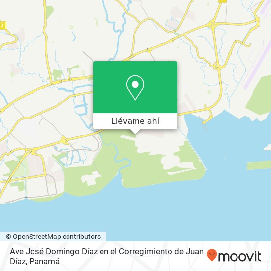 Mapa de Ave  José Domingo Díaz en el Corregimiento de Juan Díaz