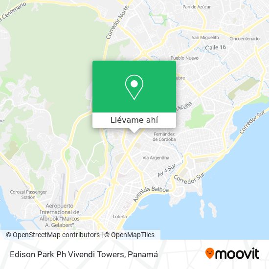 Mapa de Edison Park  Ph Vivendi Towers