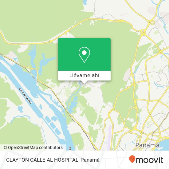Mapa de CLAYTON  CALLE AL HOSPITAL