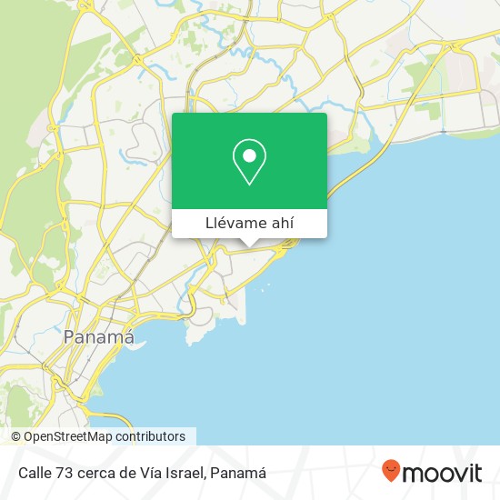 Mapa de Calle 73 cerca de Vía Israel