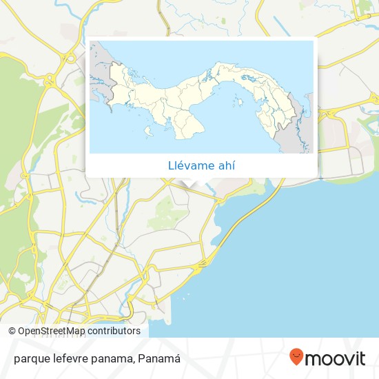 Mapa de parque lefevre  panama