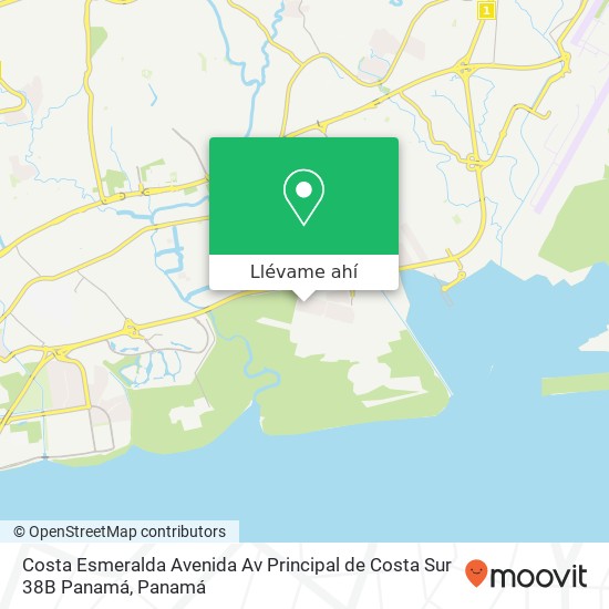 Mapa de Costa Esmeralda Avenida Av  Principal de Costa Sur 38B  Panamá