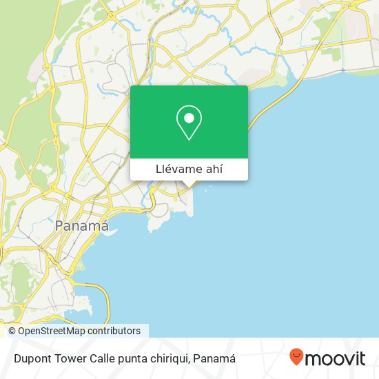 Mapa de Dupont Tower Calle punta chiriqui
