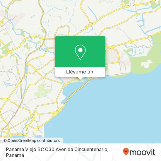 Mapa de Panama Viejo BC O30 Avenida Cincuentenario