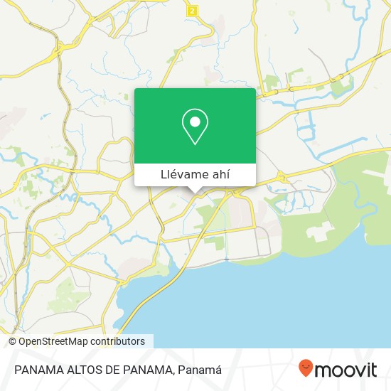 Mapa de PANAMA ALTOS DE PANAMA