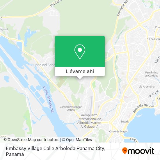 Mapa de Embassy Village  Calle Arboleda  Panama City