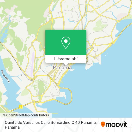 Mapa de Quinta de Versalles Calle Bernardino C 40  Panamá