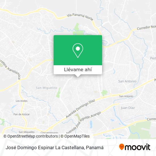 Mapa de José Domingo Espinar  La Castellana