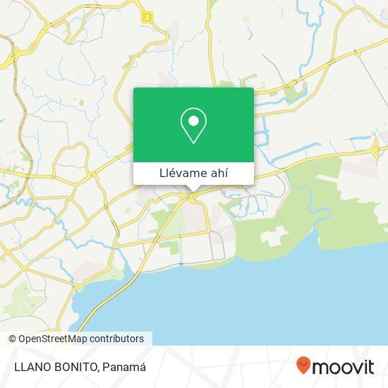 Mapa de LLANO BONITO