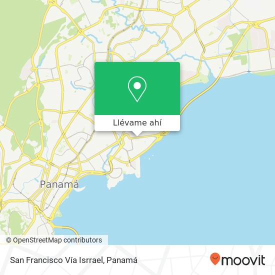 Mapa de San Francisco  Vía Isrrael