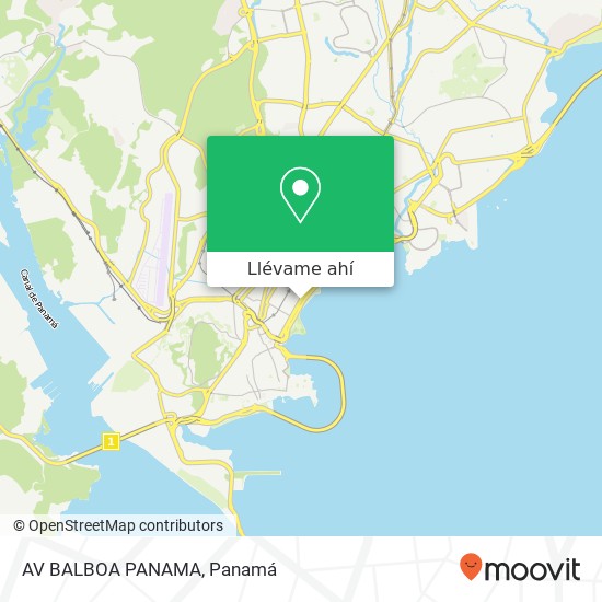 Mapa de AV BALBOA PANAMA