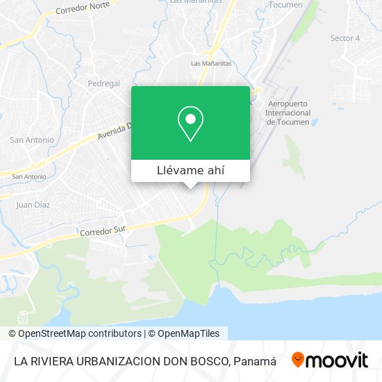 Mapa de LA RIVIERA  URBANIZACION DON BOSCO